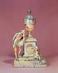 Vénusz óraszekrény, márvány és aranyozott üveg, Matthew Boulton, Birmingham, 1771 körül.